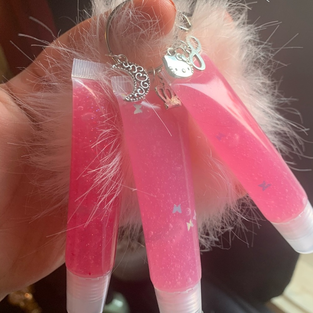 Lip gloss keychain